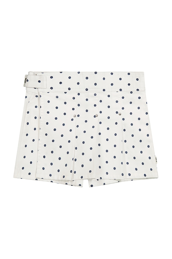 view 1 of 4 Lola Toddler Skirt in Marine Dots