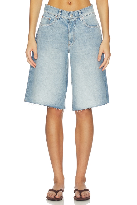 view 1 of 6 Abby Low Rise Relaxed Denim Short in Bayside