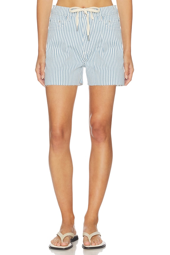 view 1 of 6 Taylor High Rise Relaxed Shorts in New Stripe