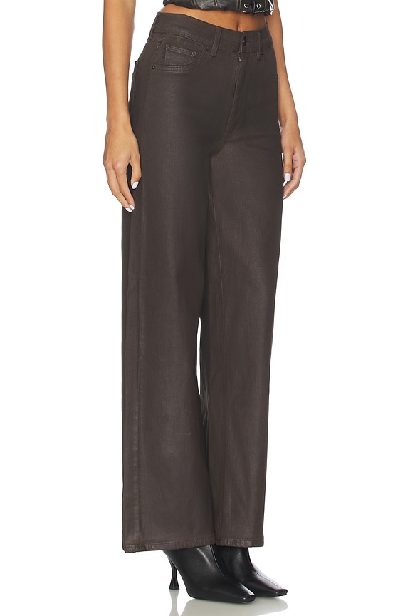 view 2 of 6 Hepburn High Rise Wide Leg Jeans in Walnut Coated