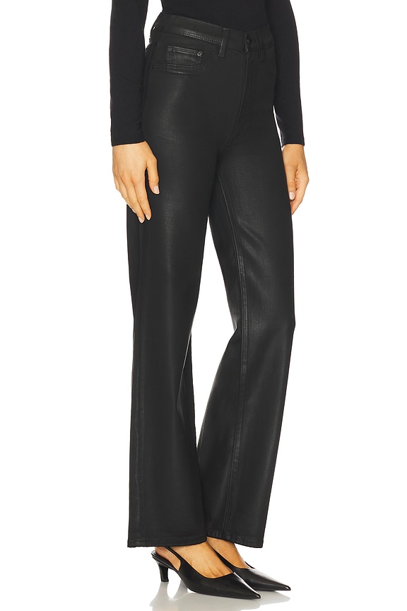 view 2 of 6 Karmine High Rise Wide Leg Jeans in Black Coated