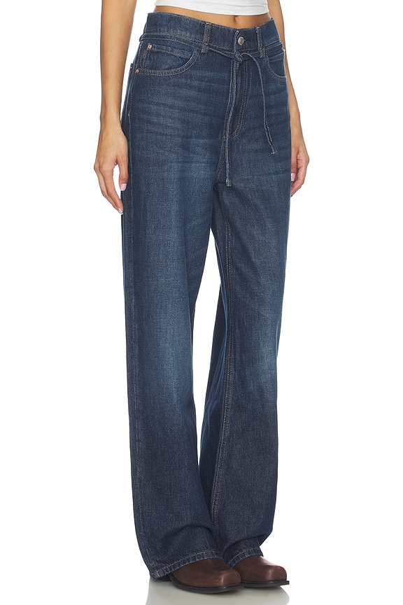 view 2 of 6 PIERNA ANCHA CASIE in Space Blue