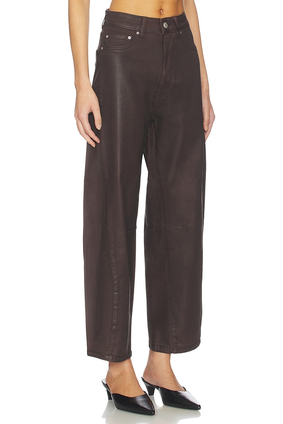 view 2 of 6 Miro High Rise Barrel Jeans in Cocoa Coated