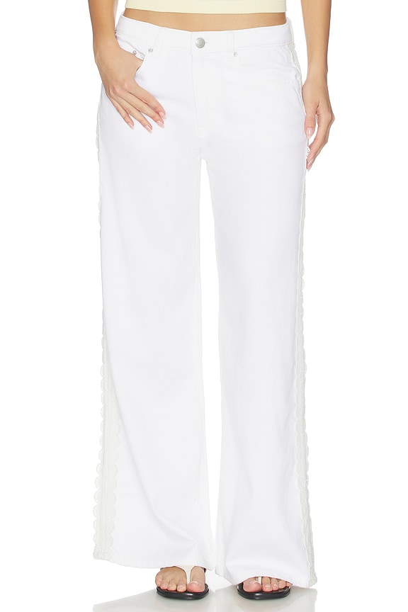 view 2 of 6 JAMBES LARGES ALEX in White Lace Aura
