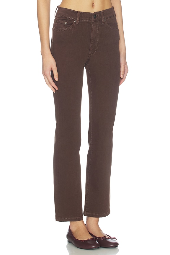 view 2 of 6 Halle Instasculpt? Straight High Rise Jeans in Brownstone