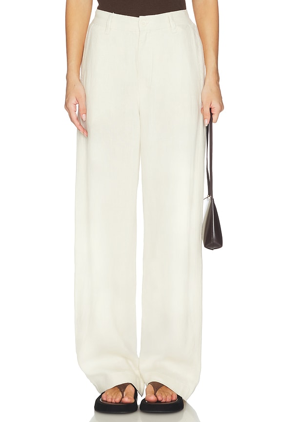 view 1 of 6 PANTALONES TAYLOR in Crema Linen