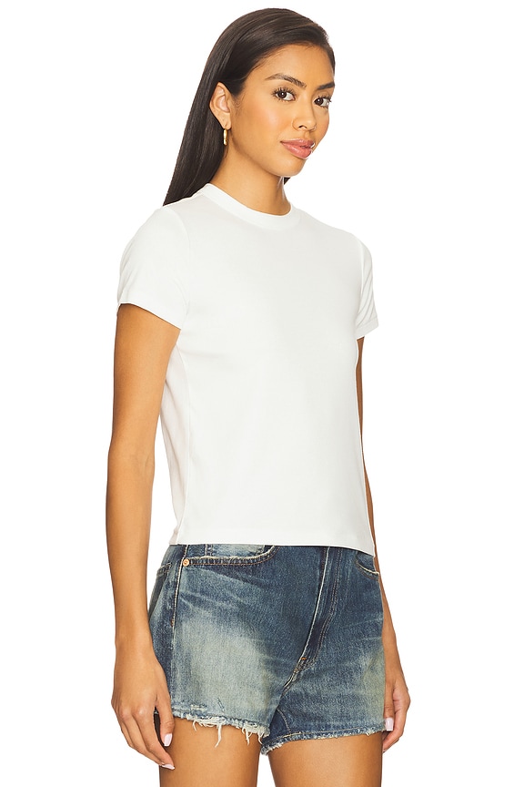 view 2 of 4 Shrunken Tee in White