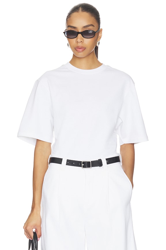 view 1 of 5 Girlfriend Tee in White