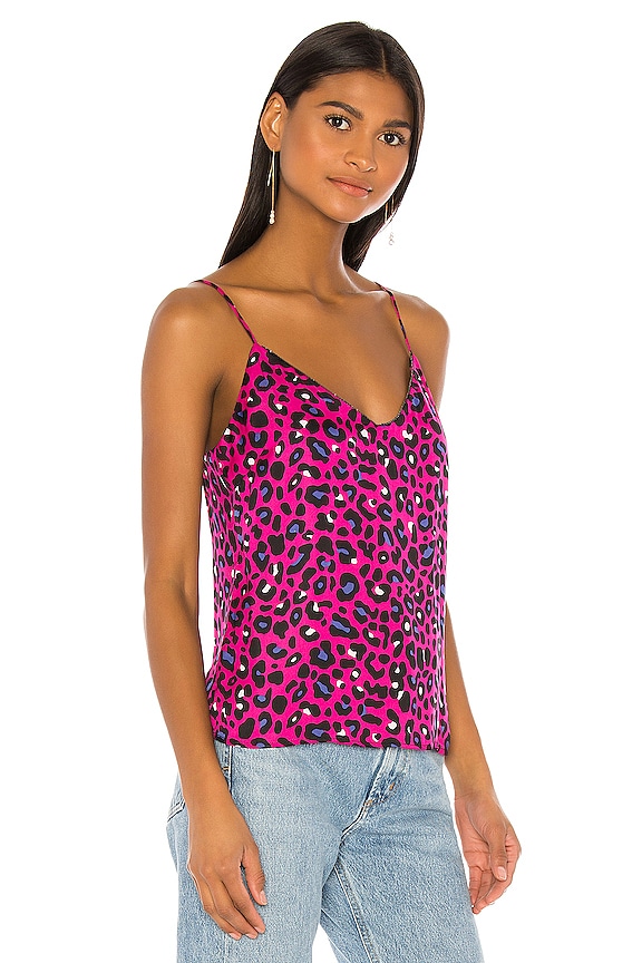view 2 of 5 Elsa Cami in Fuchsia & Royal Leopard