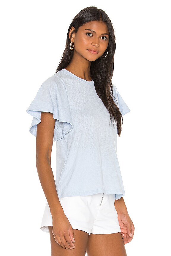 view 2 of 4 Candice Flutter Sleeve Top in Pacifica