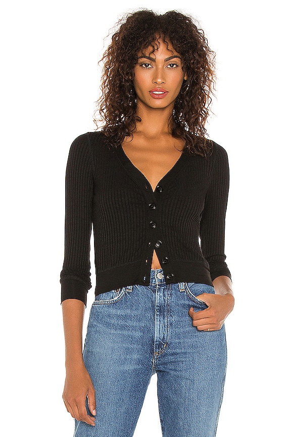 view 1 of 5 Cardigan Top in Black
