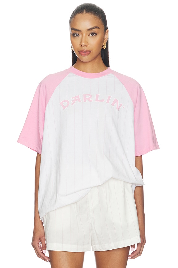 view 1 of 5 Old Skool Raglan Tee in Blush