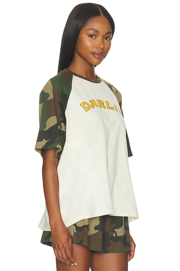 view 2 of 4 Old Skool Raglan Tee in Woodland Camo