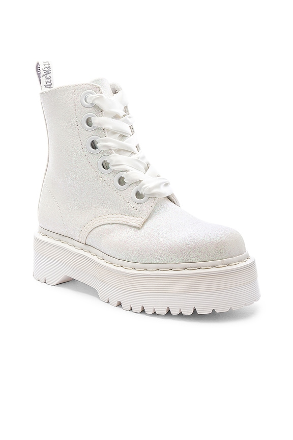 view 2 of 6 Molly Glitter Bootie in Iridescent White