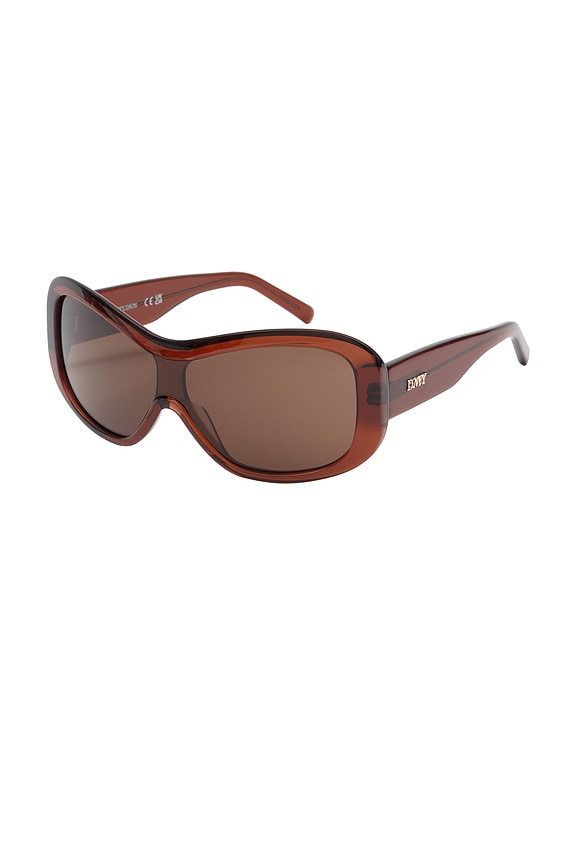 view 2 of 5 Nina Sunglasses in Transparent Rust