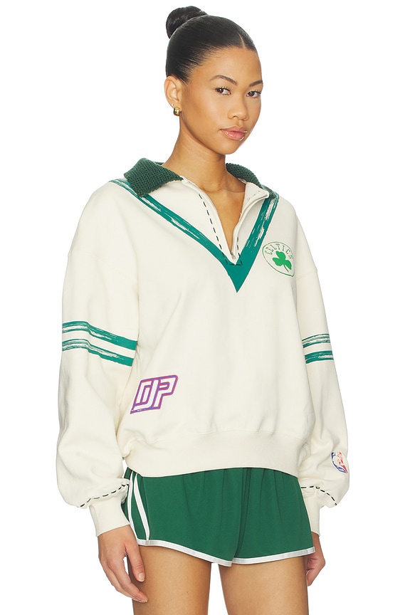 view 2 of 6 The Letterman Pullover in Boston Celtics