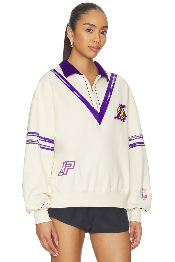 view 2 of 6 The Letterman Pullover in La Lakers