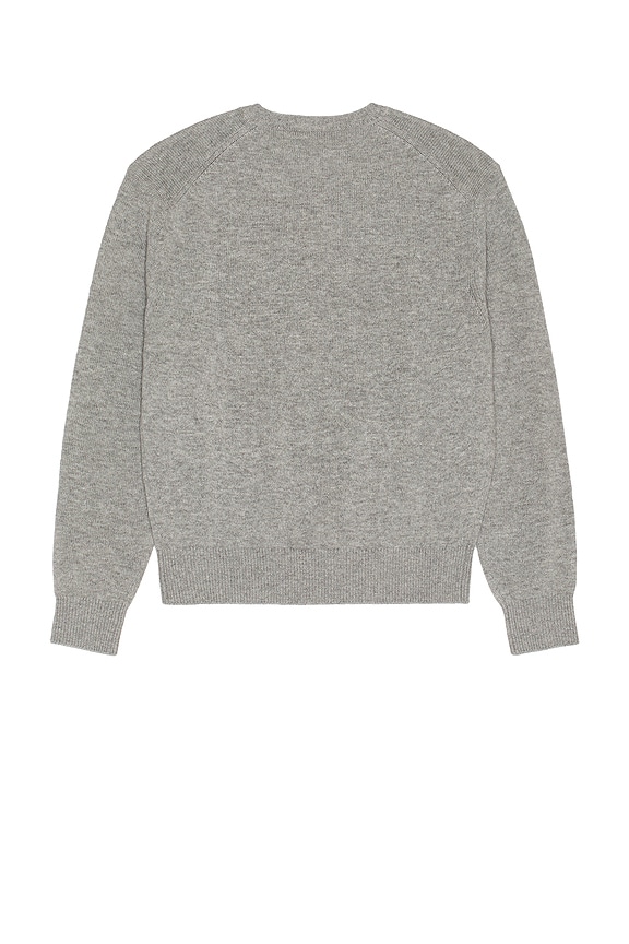 view 2 of 4 Cashmere V-Neck Sweater in Melange Grey