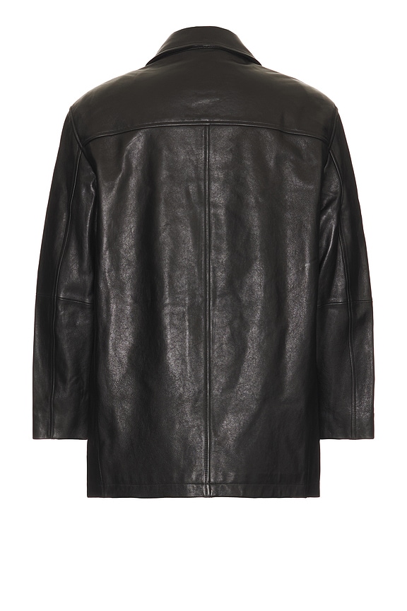 view 2 of 4 Leather Half Jacket in Black