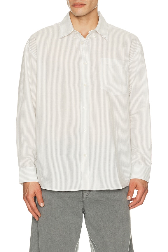 view 1 of 5 CHEMISE in Cream Stripe
