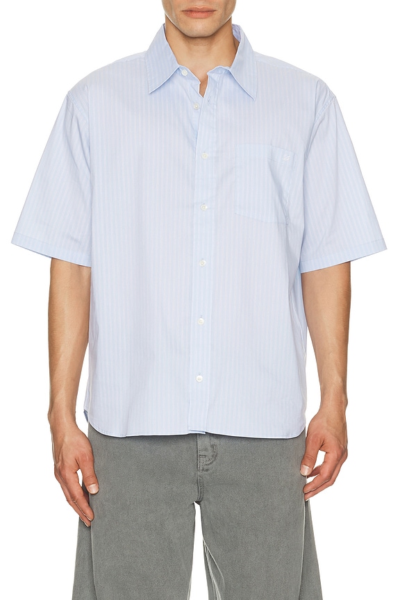 view 1 of 5 CHEMISE in Soft Blue Stripe