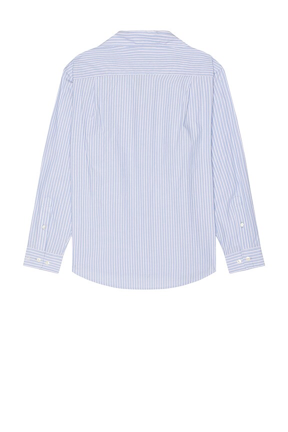 view 2 of 4 Informal Shirt in Soft Blue Stripe