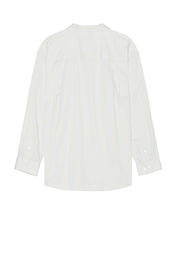 view 2 of 4 Oversized Shirt in Misty Blue Stripe