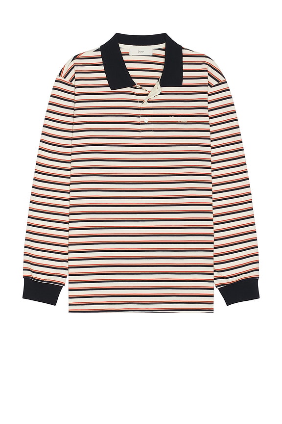 view 1 of 4 Multi Stripe Long Sleeve Tee in Navy Stripe