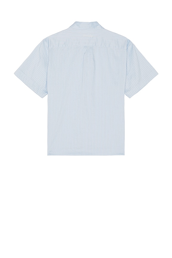 view 2 of 4 Holiday Short Sleeve Shirt in Sky Blue Stripe