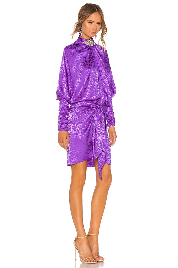 view 2 of 4 VESTIDO IDA in Purple Leopard