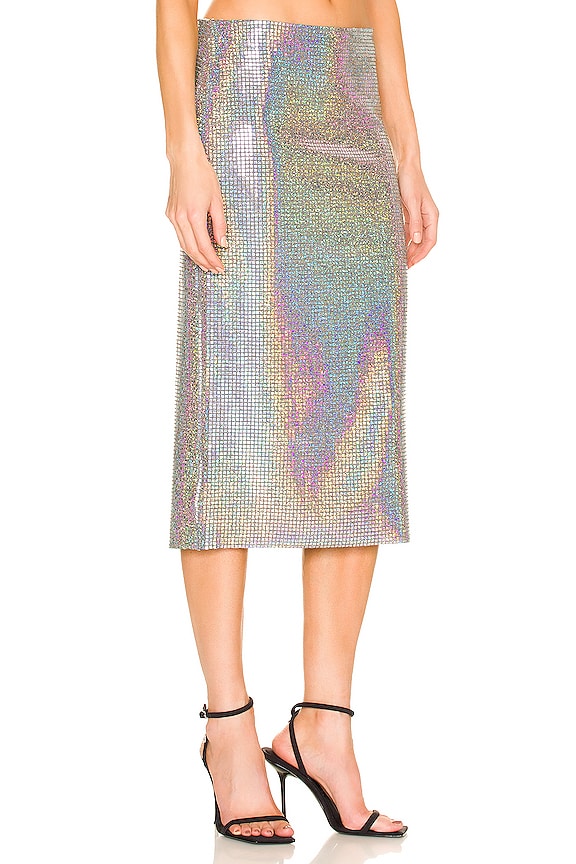 view 2 of 5 Alexa Skirt in Light Silver