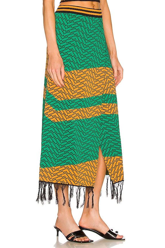 view 2 of 4 ЮБКА NALA in Green Orange Combo