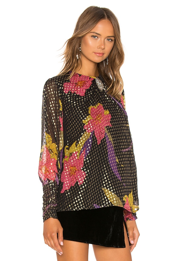 view 2 of 5 Veronica Top in Dodina Black