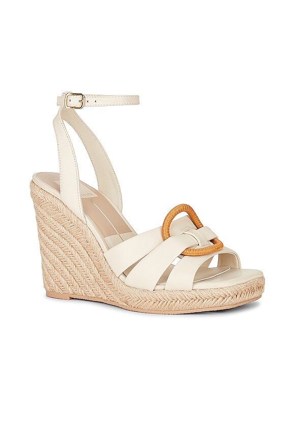 view 2 of 5 Maze Wedge in Ivory Leather