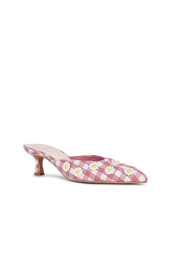 view 2 of 5 MULES LILOU in Pink Chalk Gingham