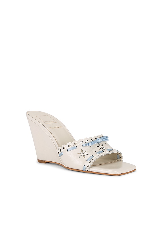 view 2 of 5 X For Love & Lemons Madale Wedge in IVORY PATENT