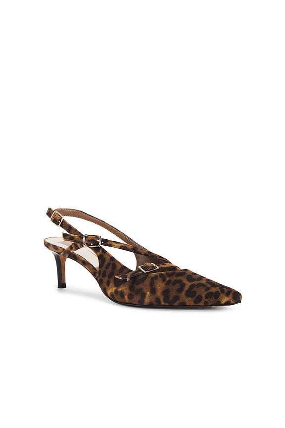 view 2 of 5 Pamla Mid Sling Back Heel in Leopard