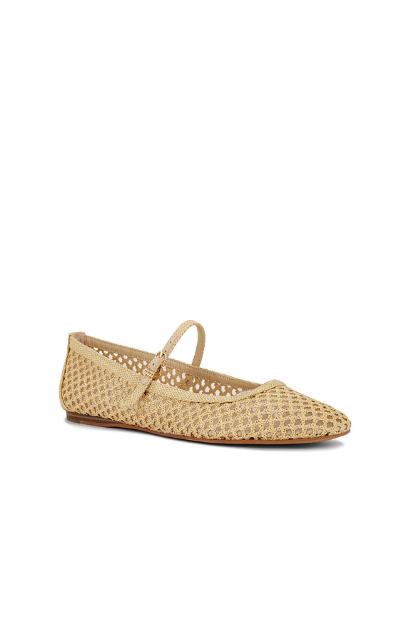 view 2 of 5 Reyes Flat in Light Natural Woven Raffia