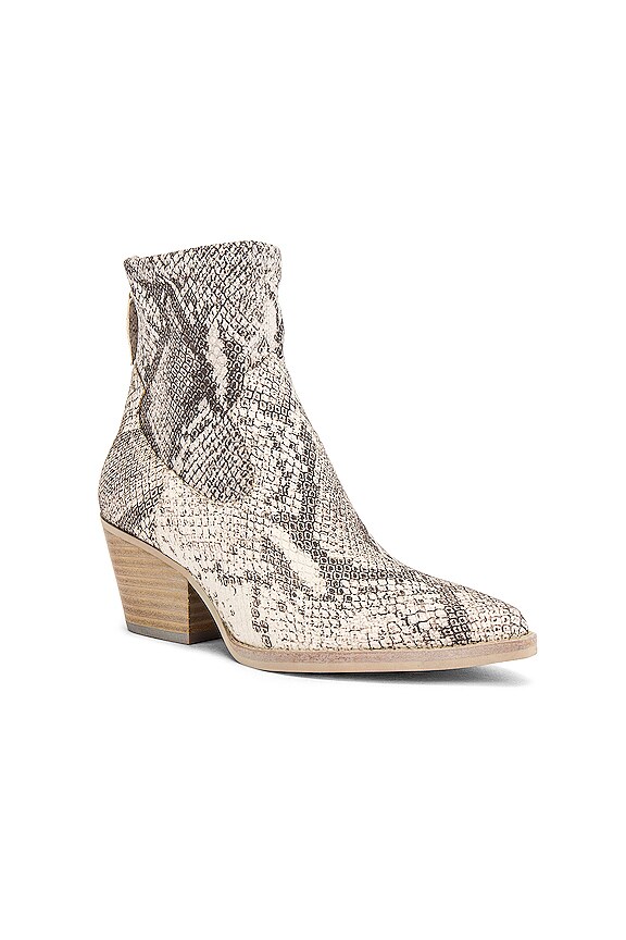 view 2 of 5 BOTTINES SHANTA in White & Black Snake Print