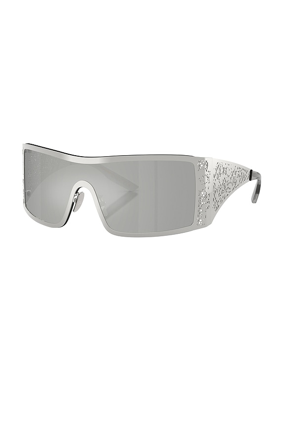 view 2 of 3 Shield Sunglasses in Silver