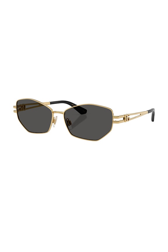 view 2 of 4 Geometric Sunglasses in Gold