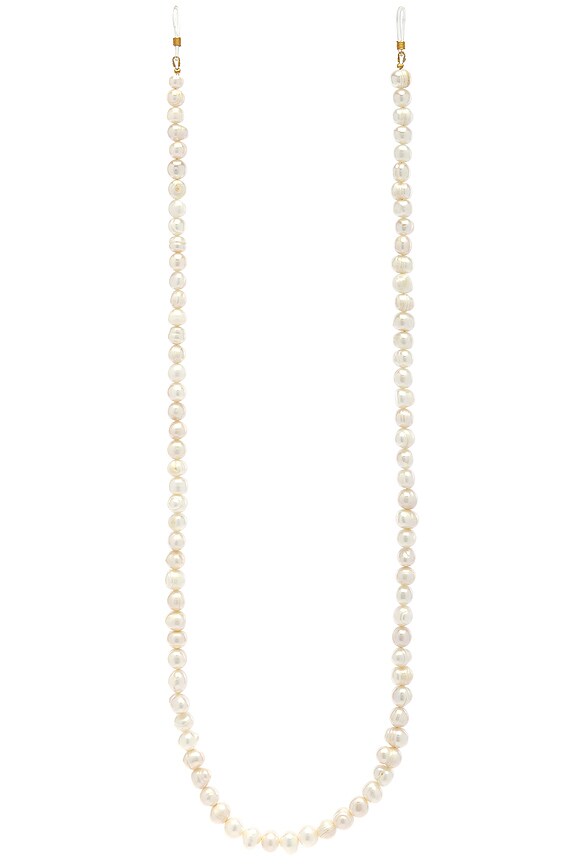 view 2 of 4 Pearl Sunglass Chain in White Pearl