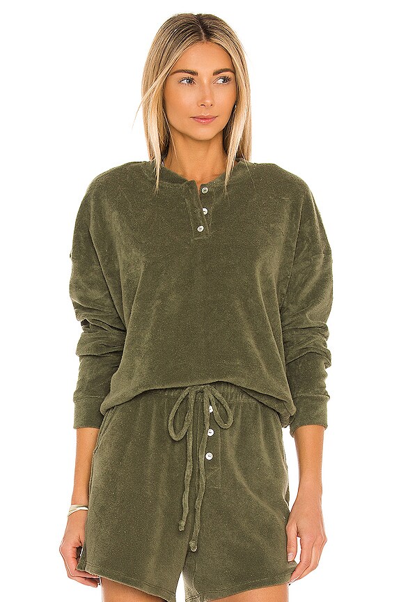 view 1 of 4 Terry Henley Sweatshirt in Moss
