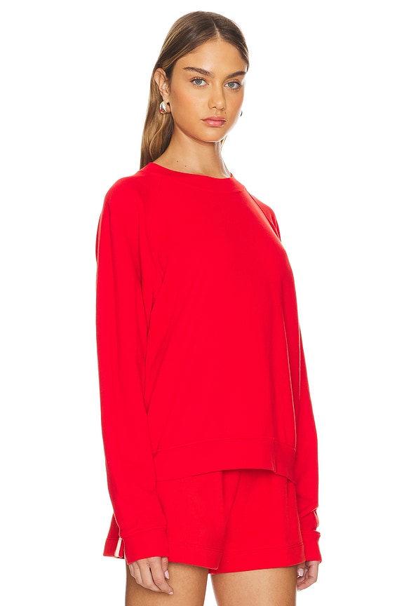 view 2 of 4 Eco Terry Crewneck Sweatshirt in Tomato