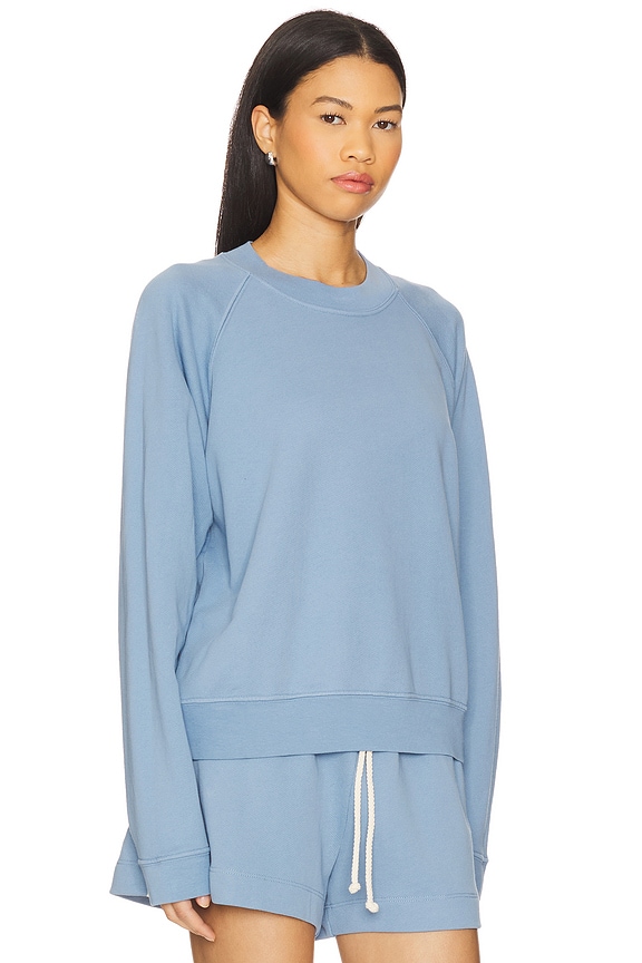 view 2 of 4 The Eco-terry Crewneck in Cornflower