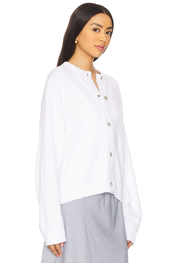 view 2 of 4 The Cotton Knit Cardigan in Powder