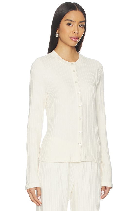 view 2 of 4 The Sweater Rib Cardi in Creme