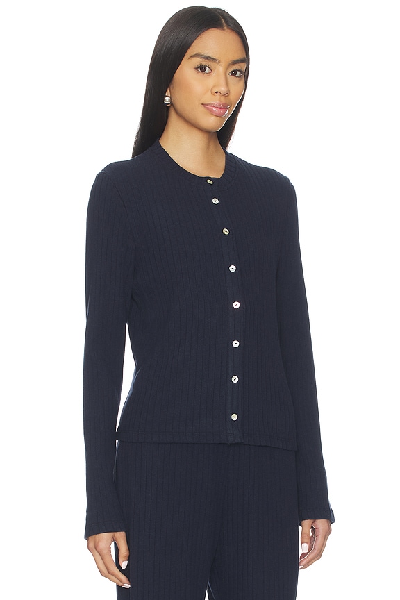 view 2 of 4 The Sweater Rib Cardi in Navy