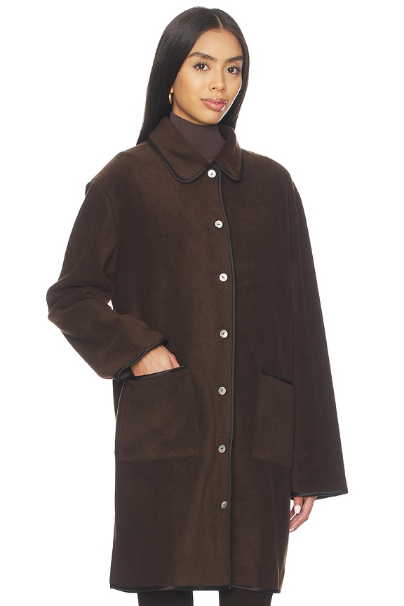 view 2 of 4 Long Jacket in Espresso