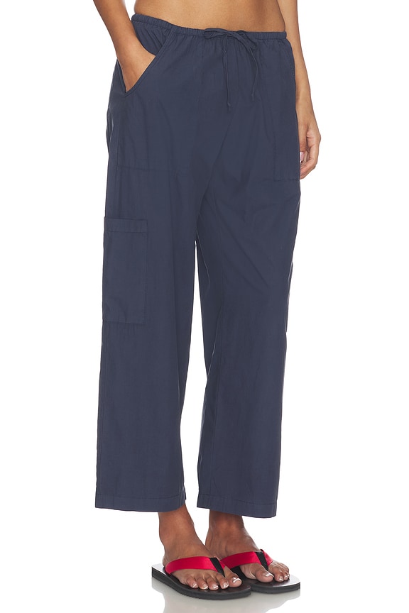 view 2 of 6 PANTALÓN CARGO CON CORDÓN AJUSTABLE THE POP in Midnight
